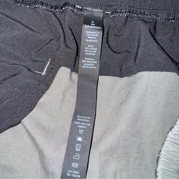 Lululemon Men’s Size Small Athletic Shorts Sage Gray Lightweight Elastic Waist - Picture 6 of 8